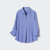 RAYON SKIPPER COLLAR 3/4 SLEEVE BLOUSE