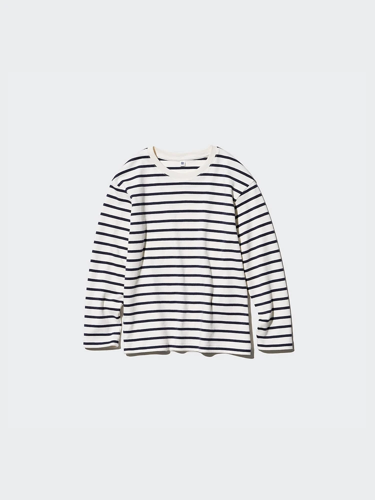 Soft Brushed Striped T-Shirt | Long Sleeve