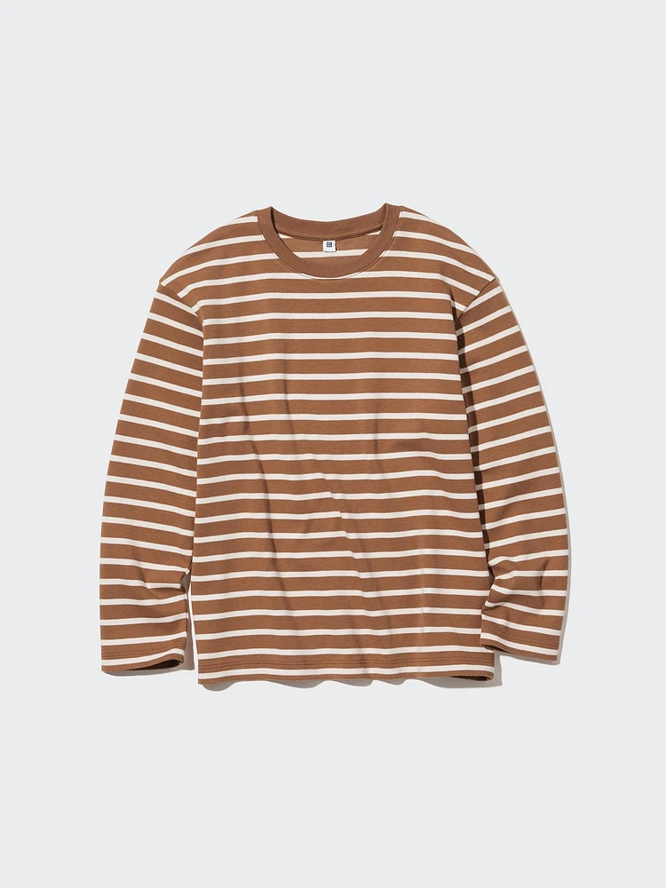 Soft Brushed Striped T-Shirt | Long Sleeve