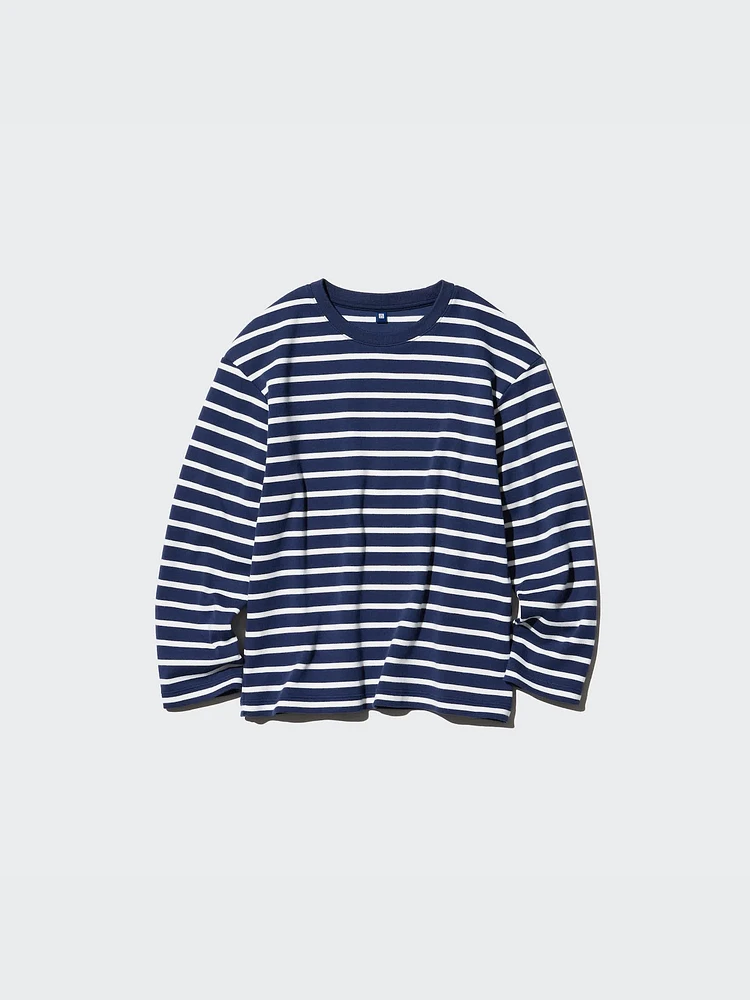 Soft Brushed Striped T-Shirt | Long Sleeve