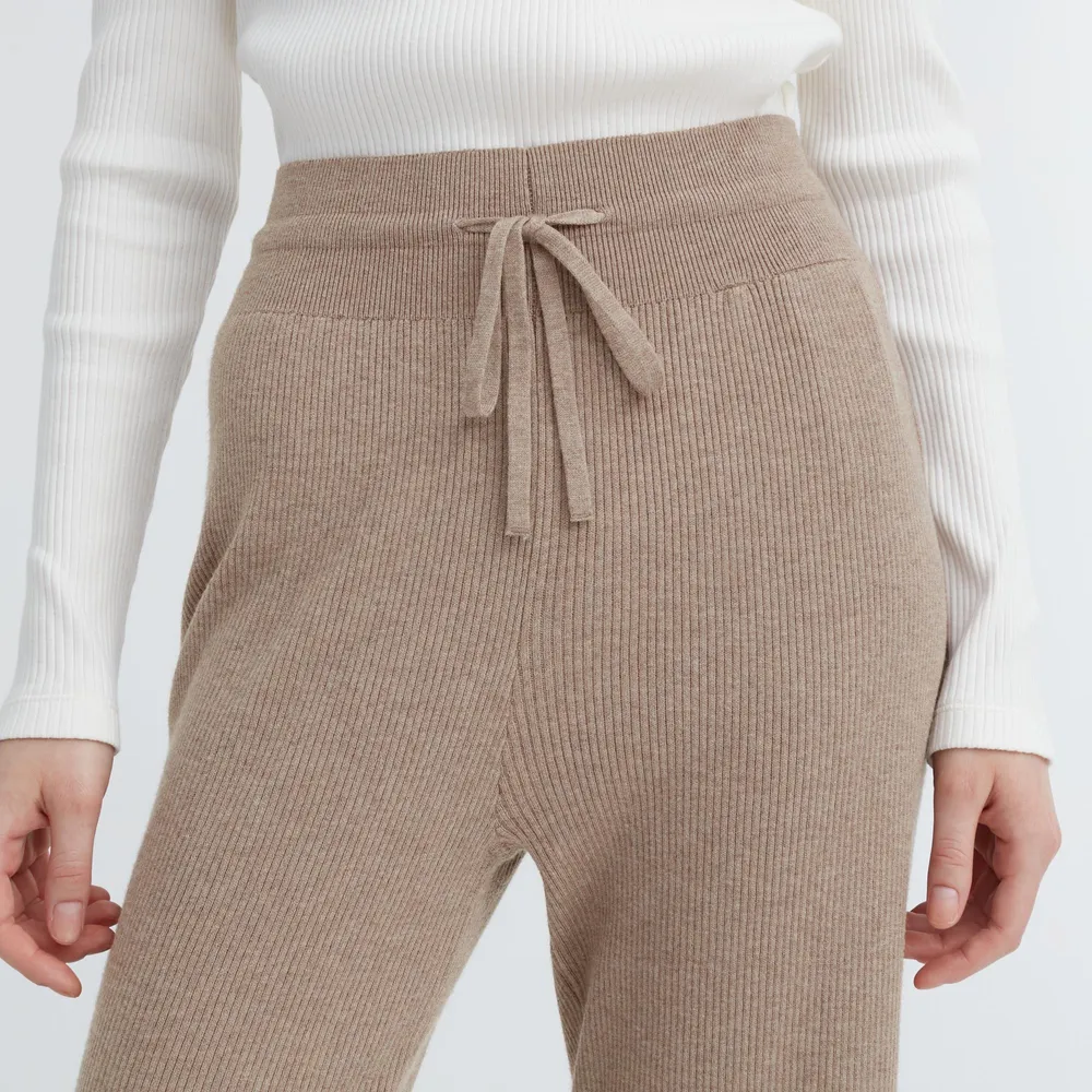 WASHABLE KNIT RIBBED PANTS