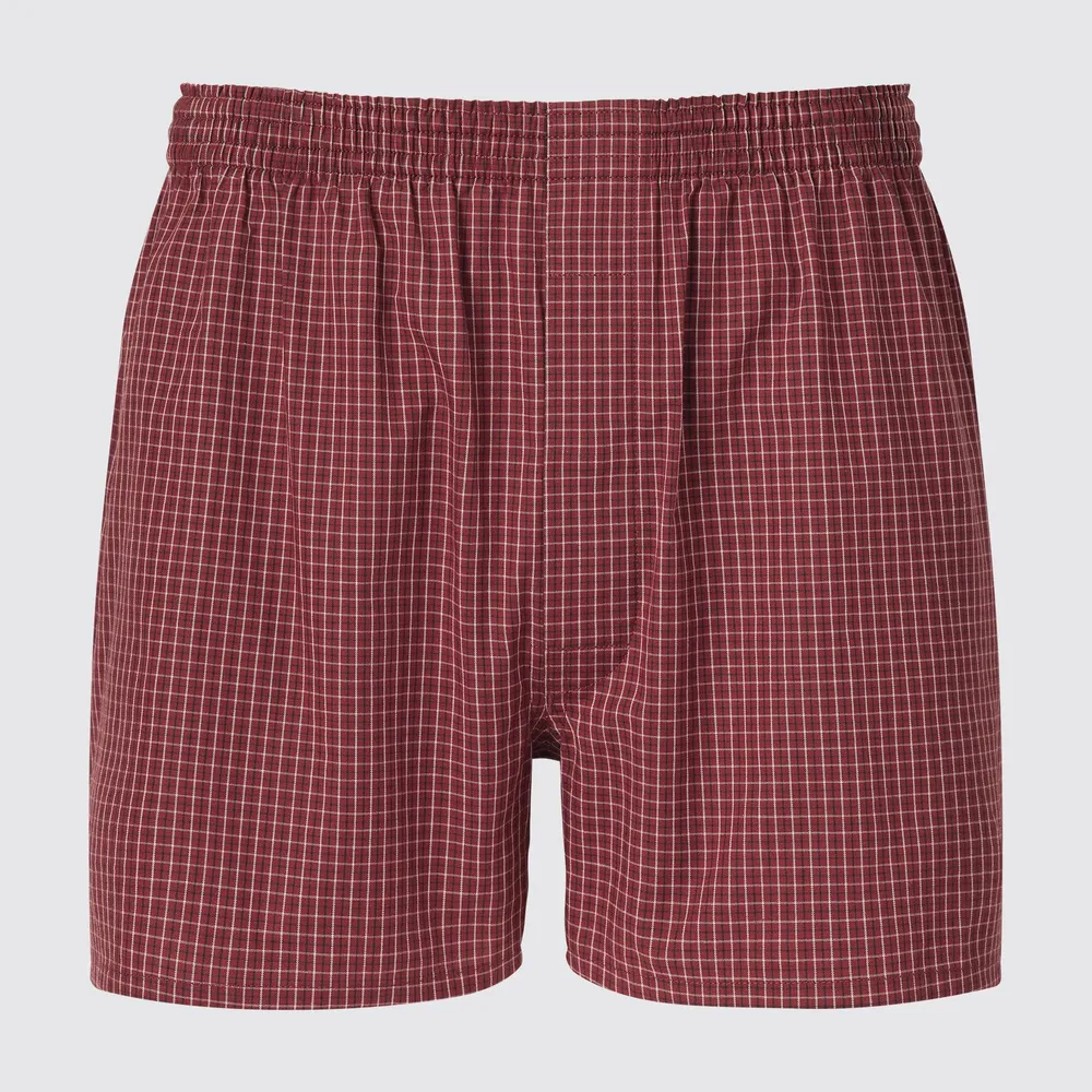 WOVEN CHECKED TRUNKS