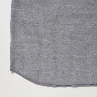 Waffle Henley Neck T-Shirt | Long-Sleeve