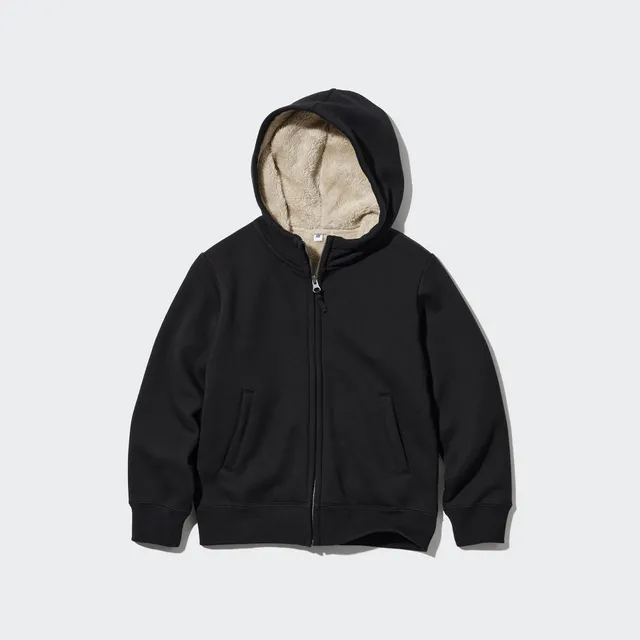 UNIQLO PILE LINED FLEECE PRINTED FULL-ZIP HOODIE