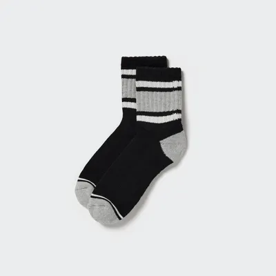 Pattern Lined Half Socks