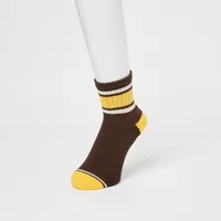 Pattern Lined Half Socks
