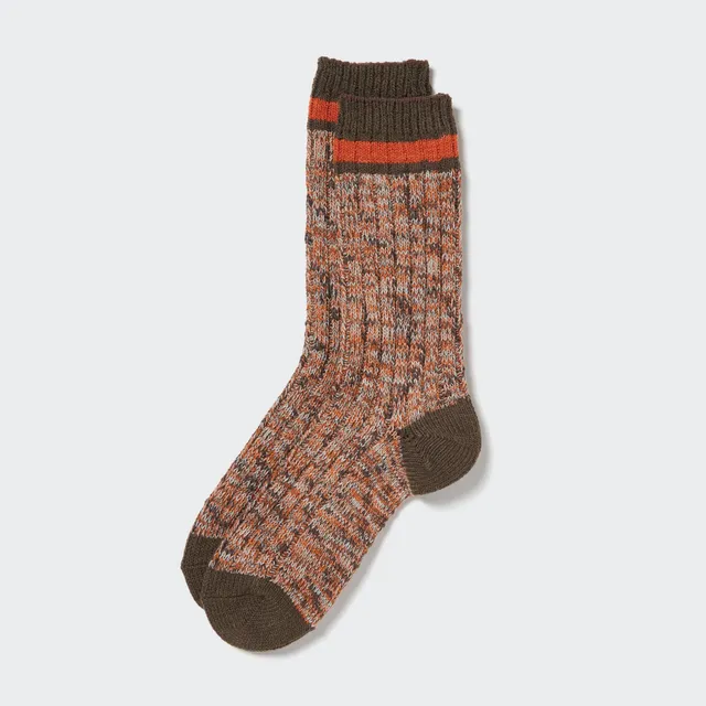 UNIQLO HEATTECH Slub Ribbed Socks