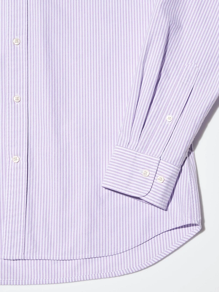 OXFORD STRIPED SLIM FIT SHIRT | BUTTON DOWN COLLAR