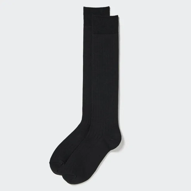 UNIQLO HEATTECH KNEE HIGH SOCKS (RIBBED)