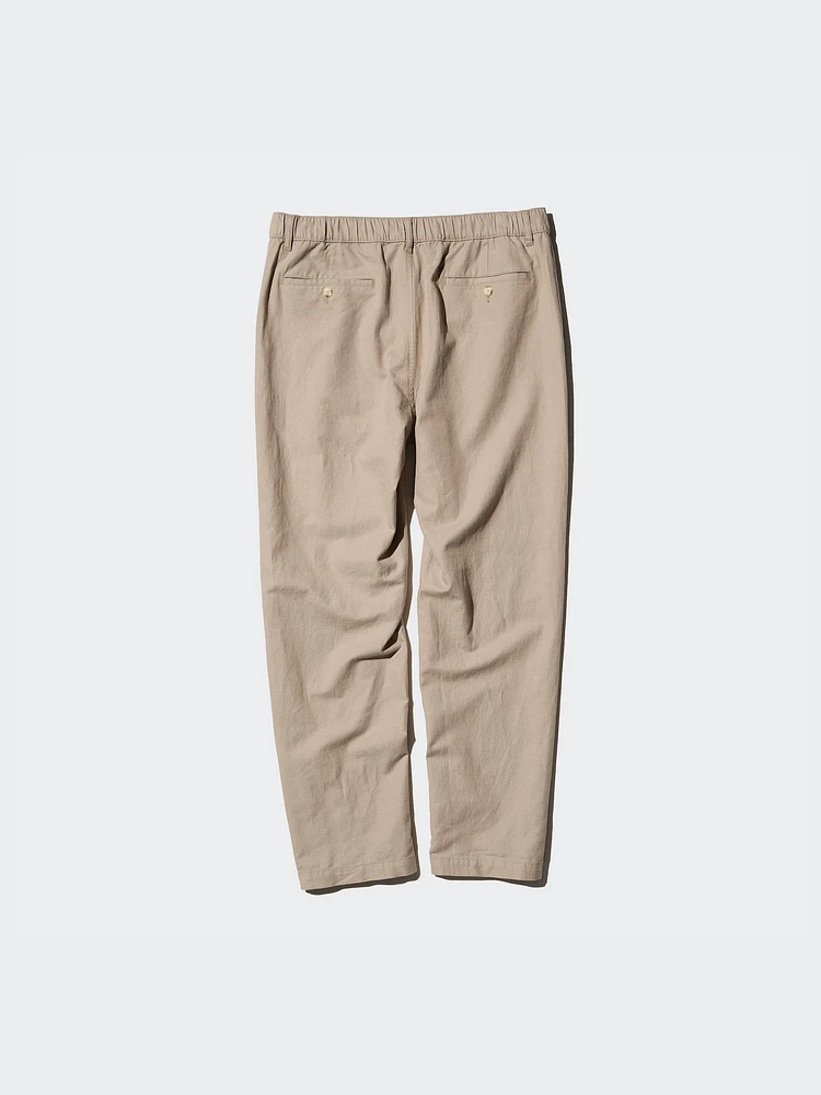 LINEN BLEND RELAXED PANTS