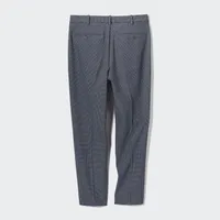 Smart Ankle Pants | 2-Way Stretch | Wool-Like | Checked