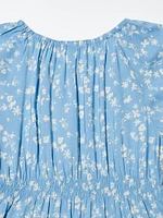 Printed Short Sleeve Dress | Flower