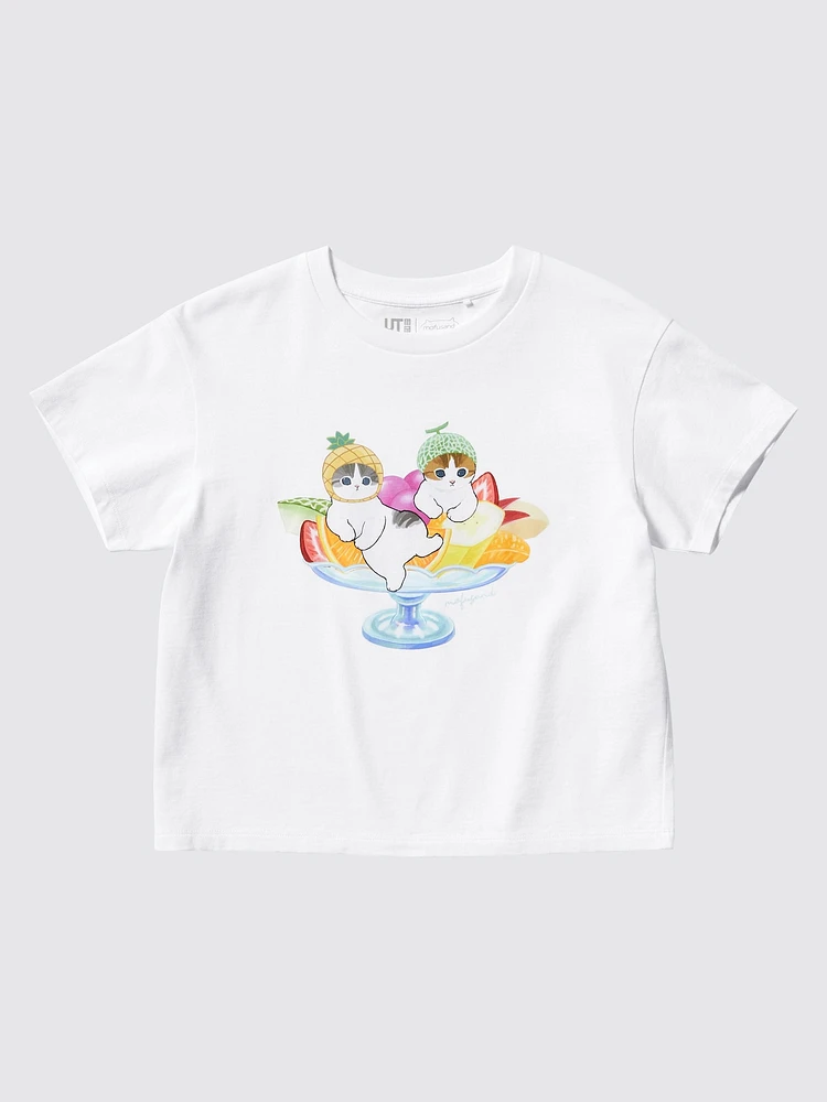 mofusand Fruits Paradise UT (Short-Sleeve Graphic T-Shirt)