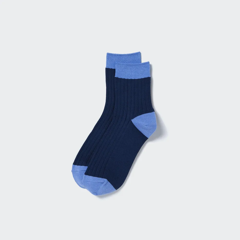 RIBBED LINED HALF SOCKS