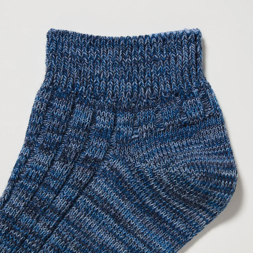 SHORT SOCKS 3P (MIX YARN RIBBED)