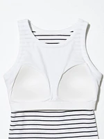 Ribbed Cropped Sleeveless Bra Top