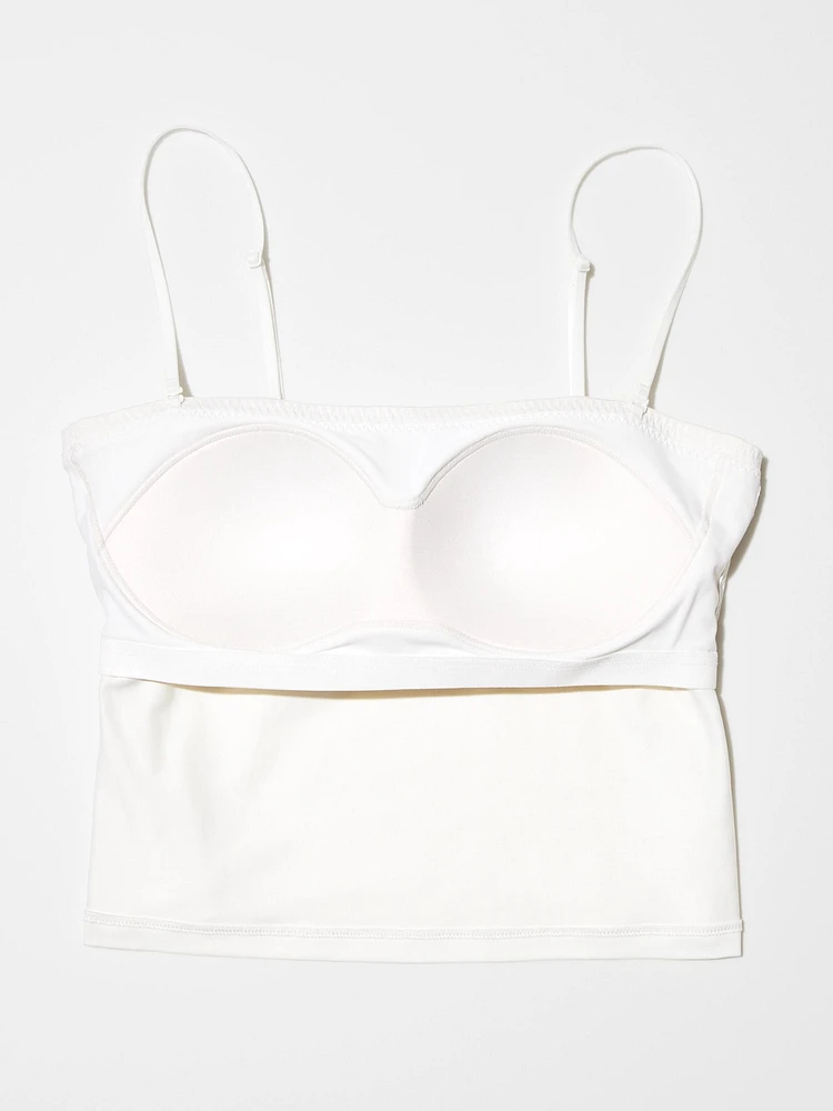 AIRism COTTON CROPPED BRA TUBE TOP