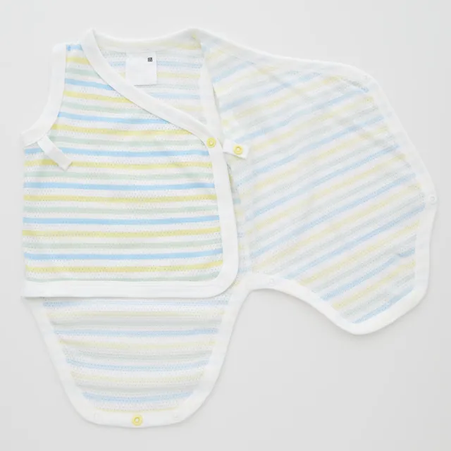 COTTON MESH INNER ONESIE SHORT SLEEVE