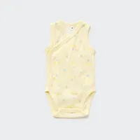 Cotton Mesh Sleeveless Printed Inner Bodysuit (Open Front)
