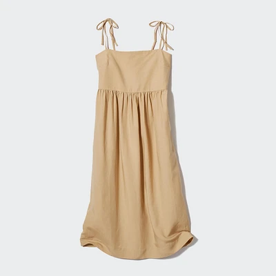 LINEN BLEND CAMISOLE DRESS