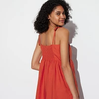 LINEN BLEND CAMISOLE DRESS