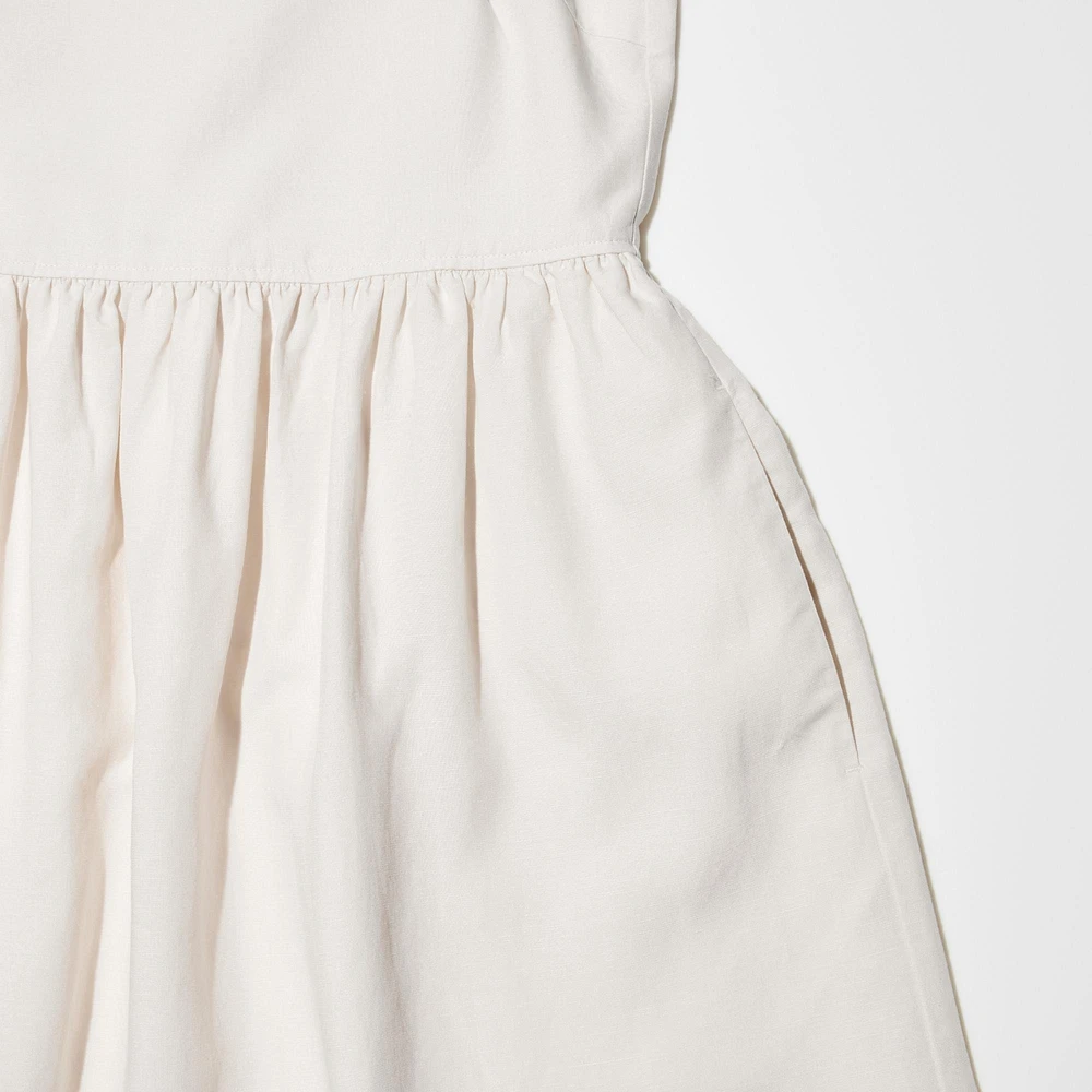 Linen-Blend Camisole Dress