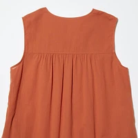 LIGHT COTTON SLEEVELESS DRESS