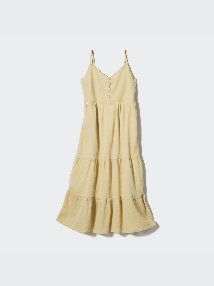 Crinkle Cotton Camisole Dress