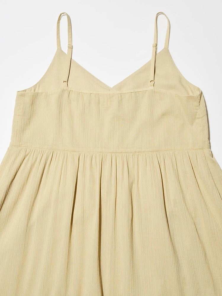 Crinkle Cotton Camisole Dress