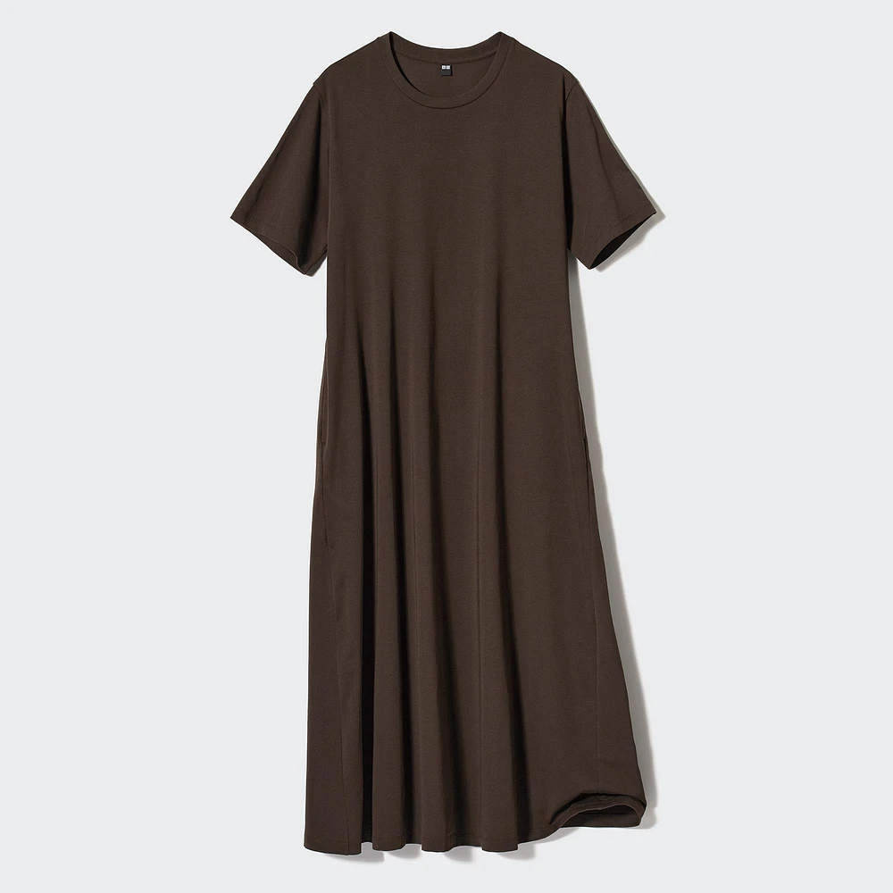 AIRism COTTON SHORT SLEEVE T-SHIRT DRESS