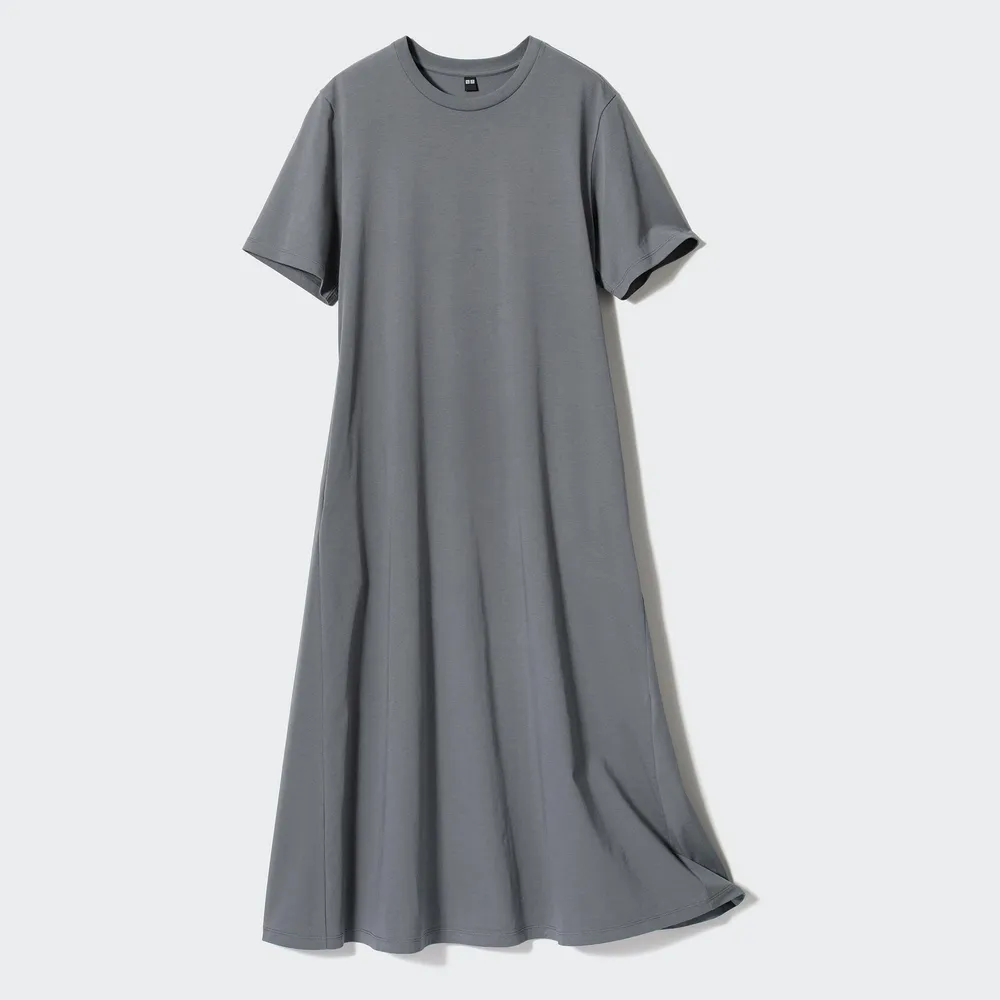 UNIQLO AIRism COTTON SHORT SLEEVE T DRESS