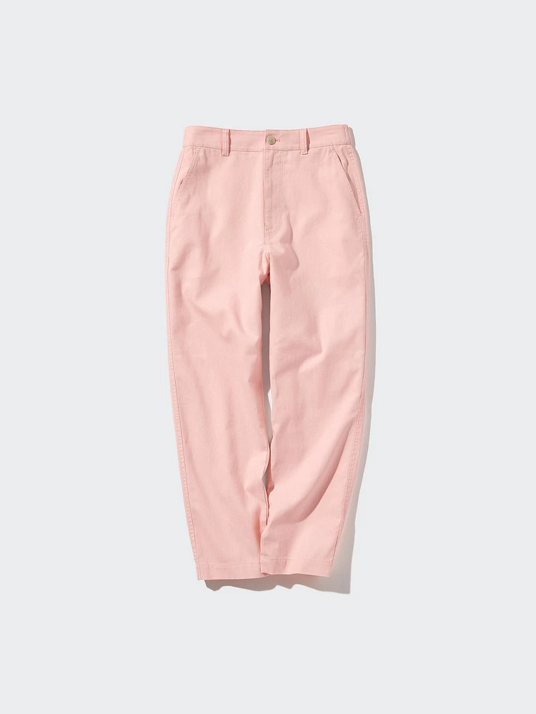 Linen Cotton Tapered Pants