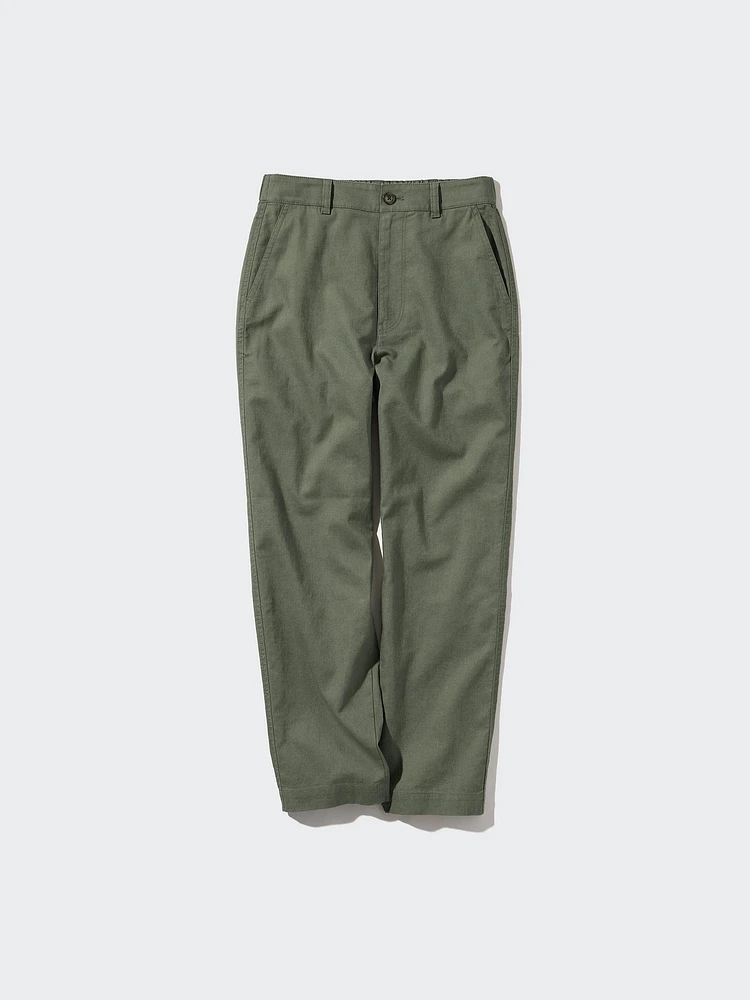 Linen Cotton Tapered Pants