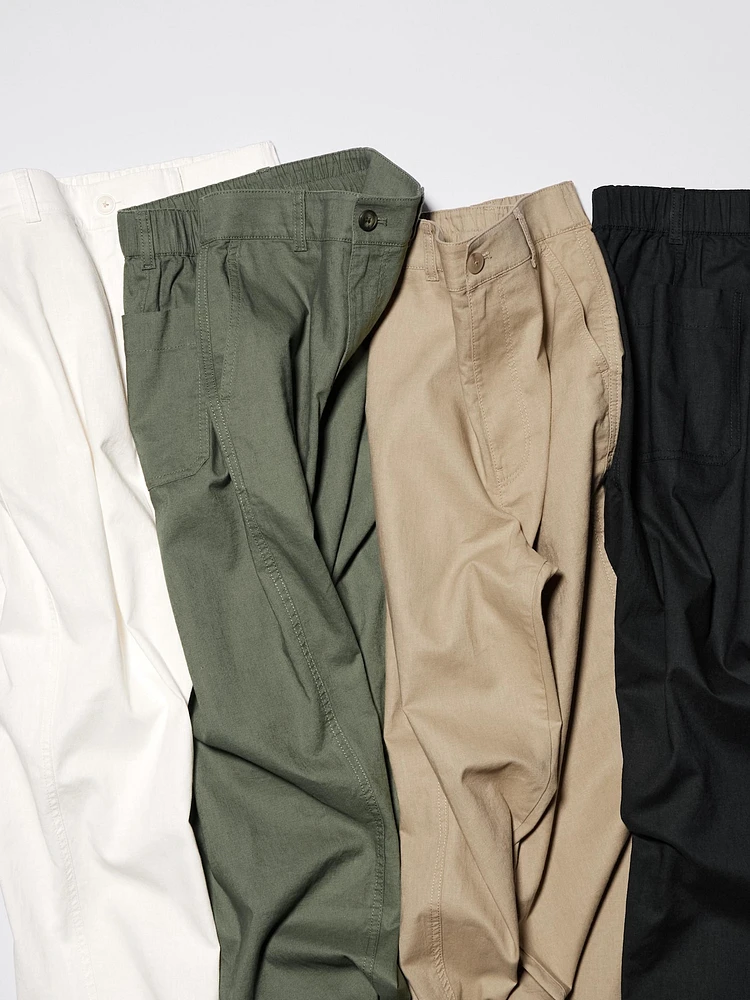 Linen Cotton Tapered Pants