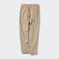 LINEN COTTON TAPERED PANTS