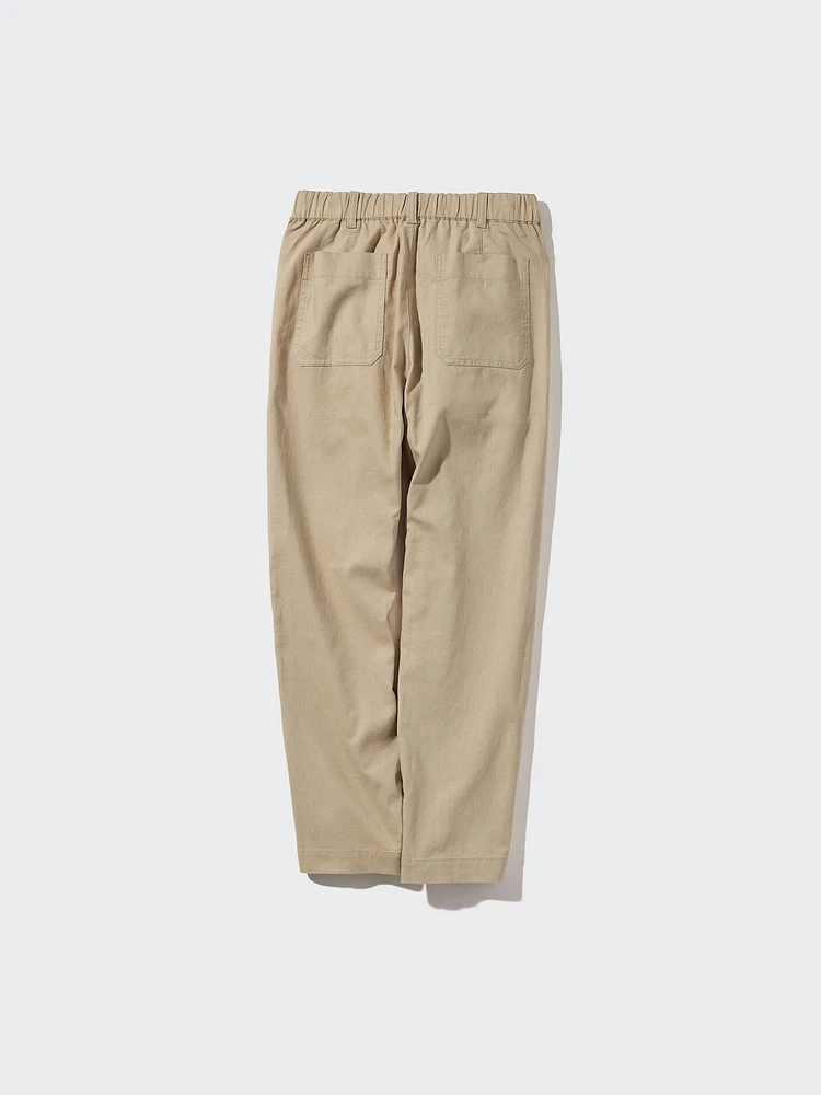 Linen Cotton Tapered Pants