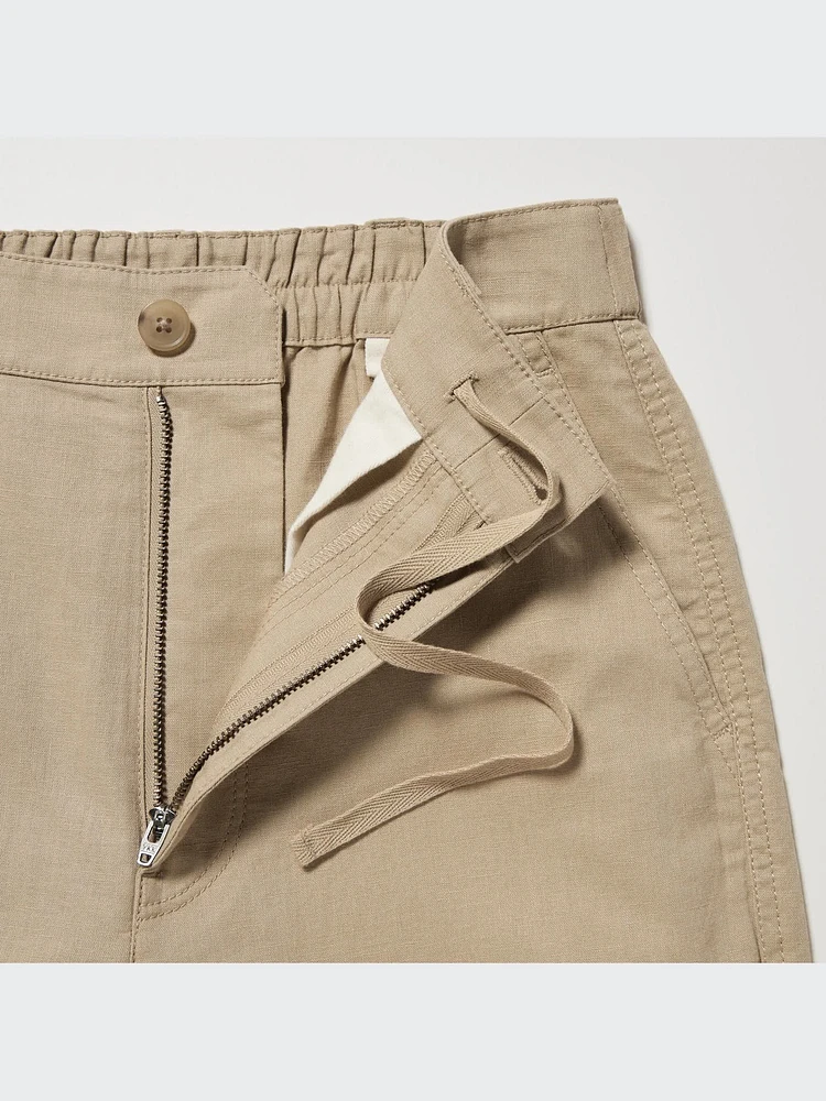 Linen Cotton Tapered Pants