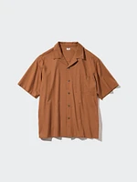 Open Collar Shirt | Short Sleeve