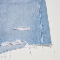 HIGH RISE BAGGY DENIM SHORTS