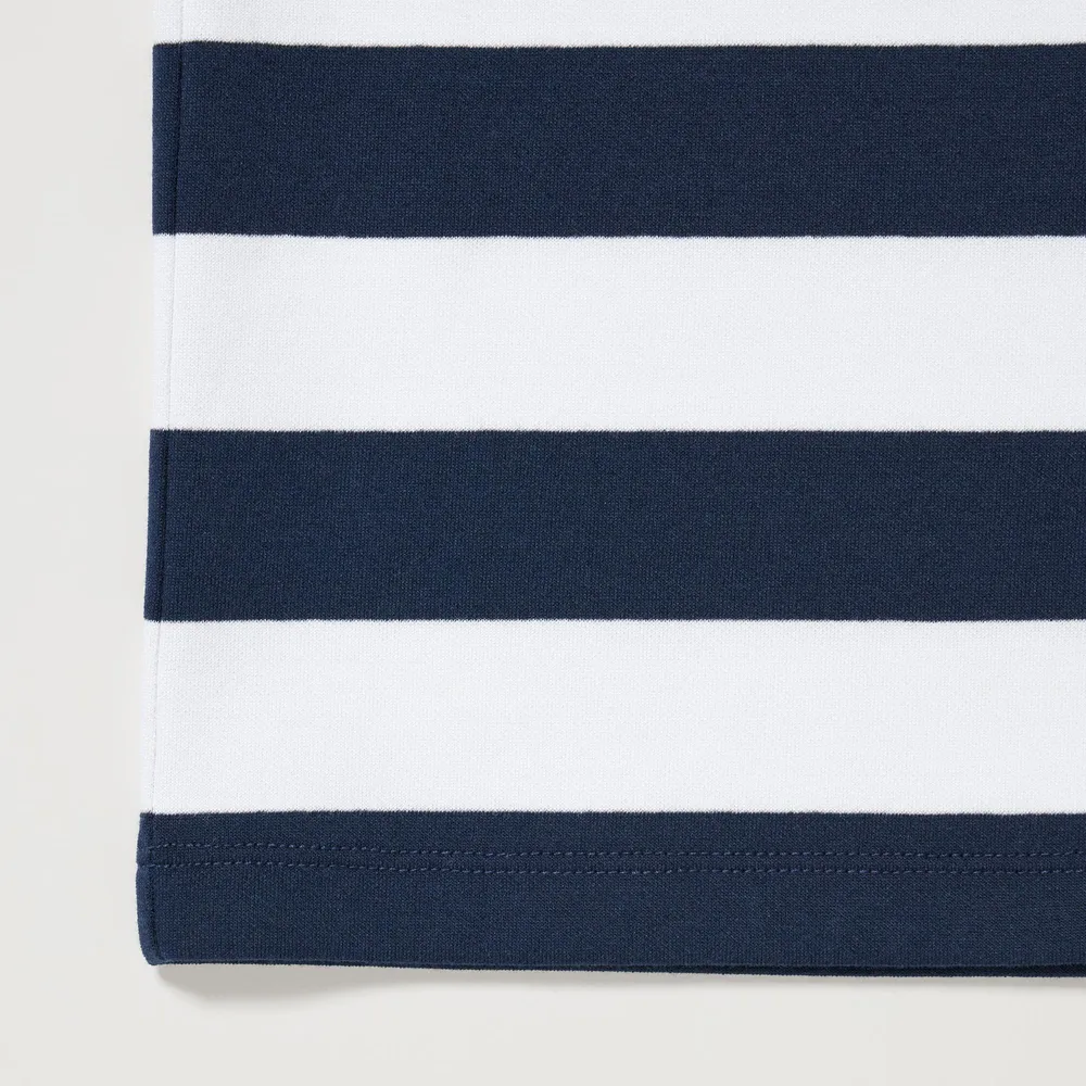 AIRism Cotton Striped Crew Neck T-Shirt