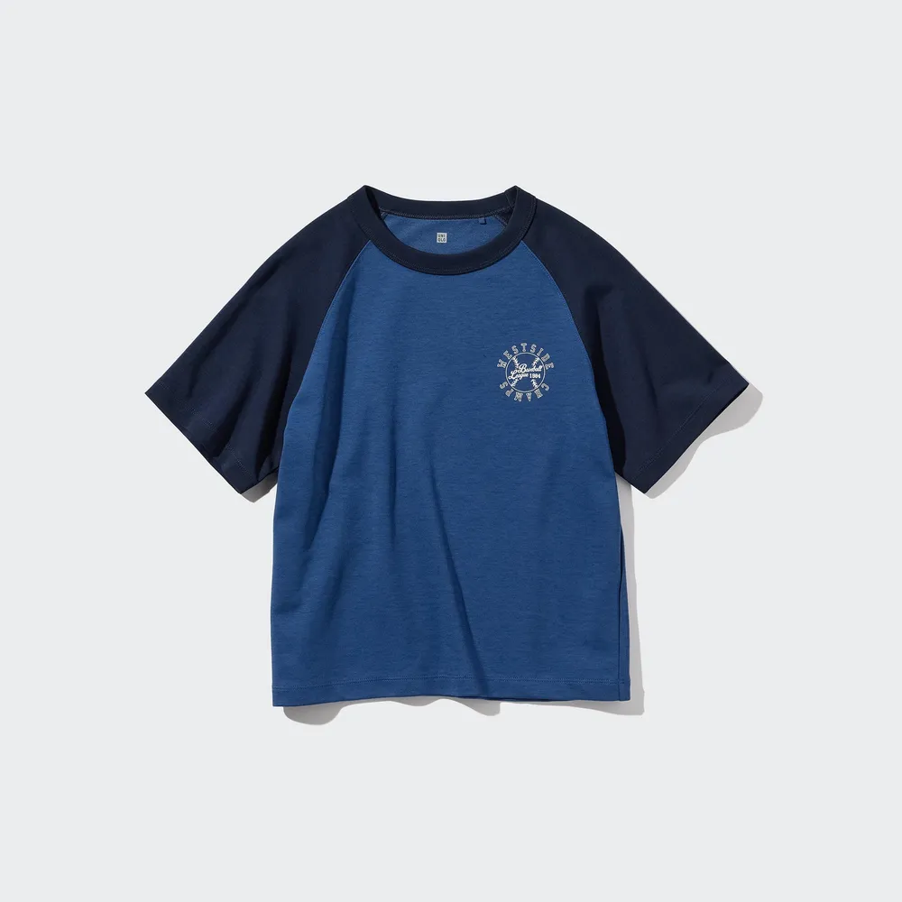 UNIQLO AIRism COTTON GRAPHIC SHORT SLEEVE T-SHIRT