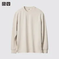 U AIRism Cotton Crew Neck Long-Sleeve T-Shirt