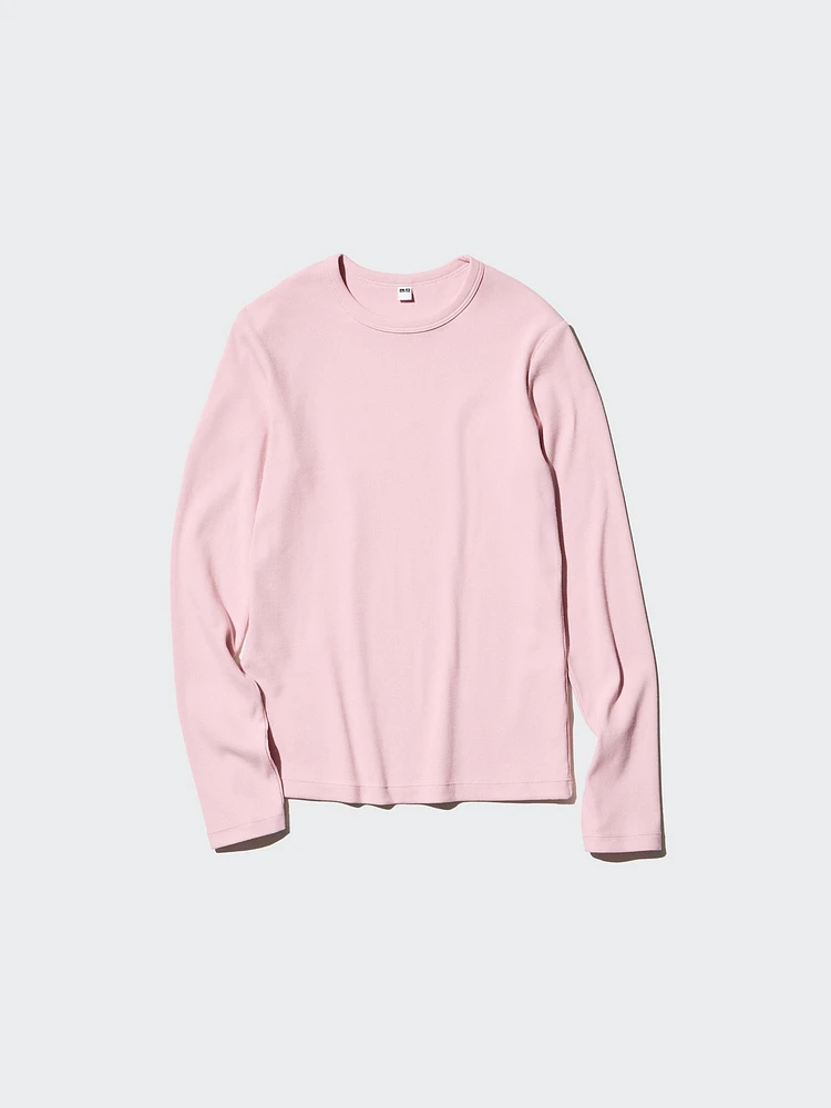 SOFT RIBBED CREW NECK T-SHIRT