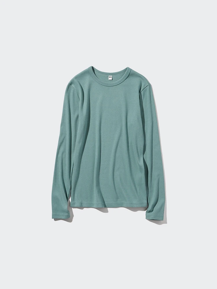 SOFT RIBBED CREW NECK T-SHIRT