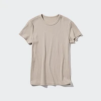 SOFT RIBBED CREW NECK SHORT SLEEVE T-SHIRT