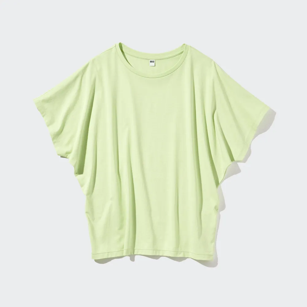 AIRism DRAPE SHORT SLEEVE T-SHIRT