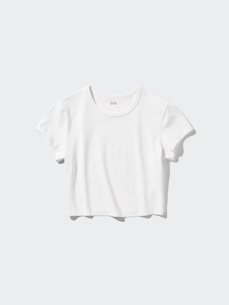 EXTRA STRETCH AIRism CROPPED SHORT SLEEVE T-SHIRT