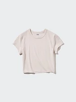 EXTRA STRETCH AIRism CROPPED SHORT SLEEVE T-SHIRT