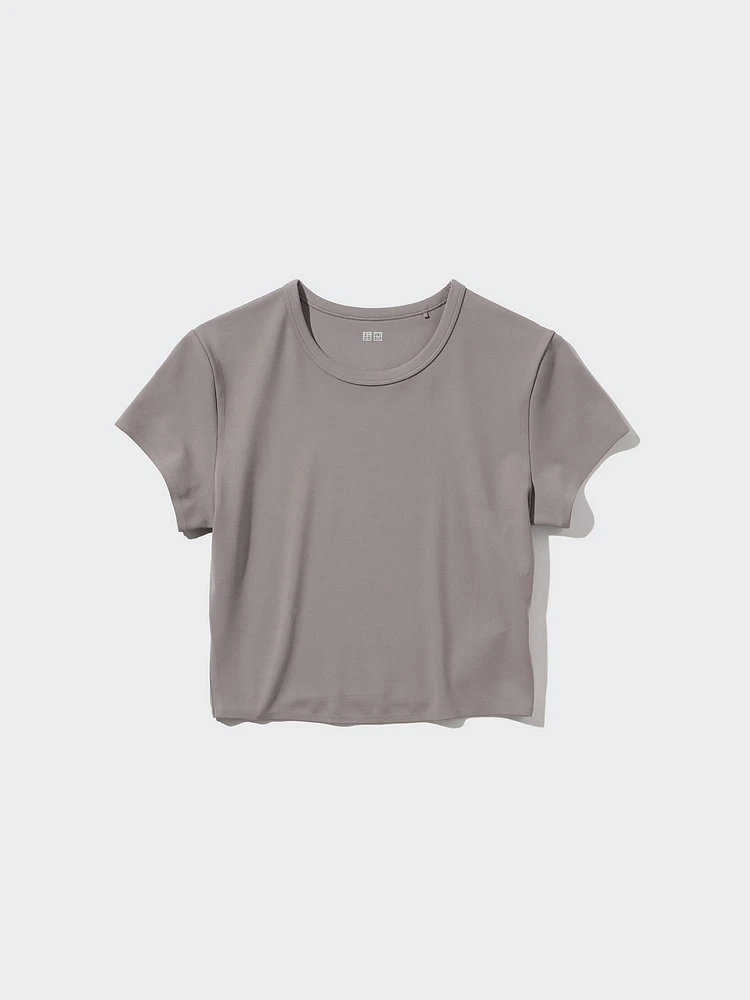 EXTRA STRETCH AIRism CROPPED SHORT SLEEVE T-SHIRT