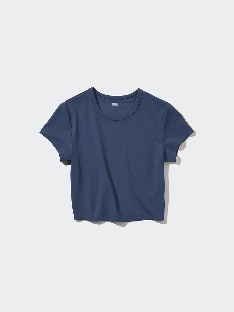 EXTRA STRETCH AIRism CROPPED SHORT SLEEVE T-SHIRT